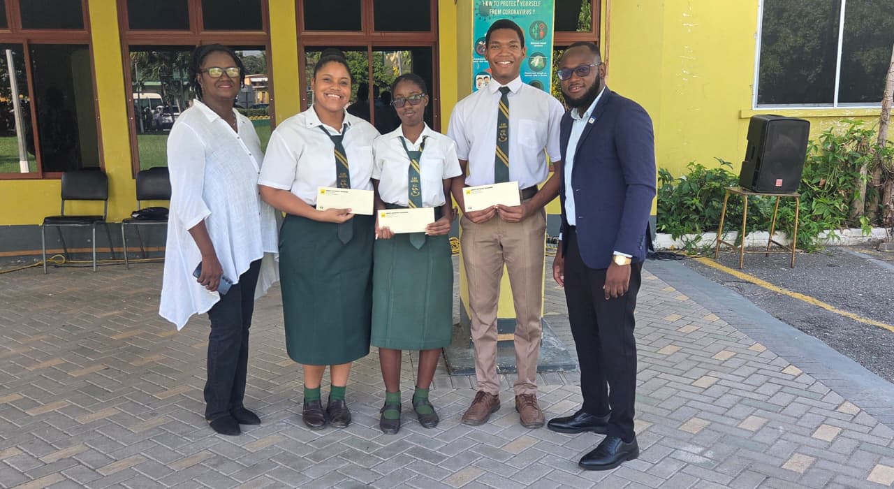 The St Jago High School Foundation Presented Driver Training Scholarships to students who are doing well academically.