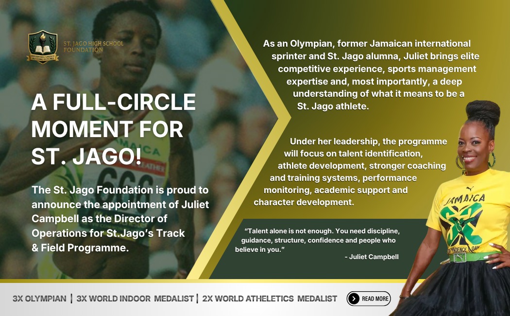 Olympian Juliet Campbell Returns Home to Lead St. Jago High School’s